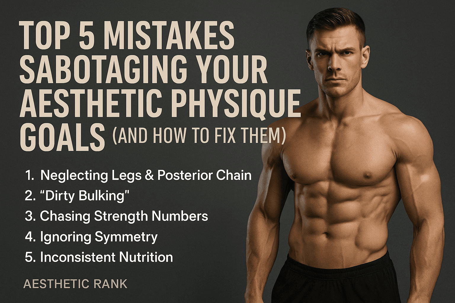 Top 5 Mistakes Sabotaging Your Aesthetic Physique Goals (And How to Fix Them)