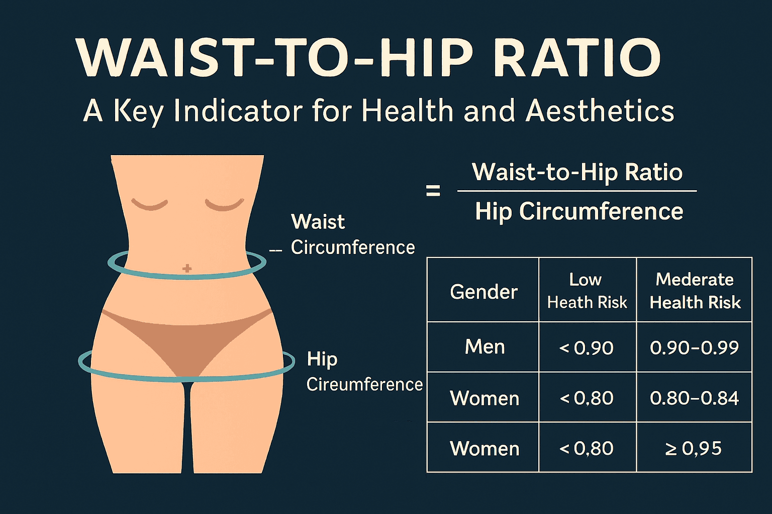 Waist to Hip Ratio A Key Indicator for Health and Aesthetics